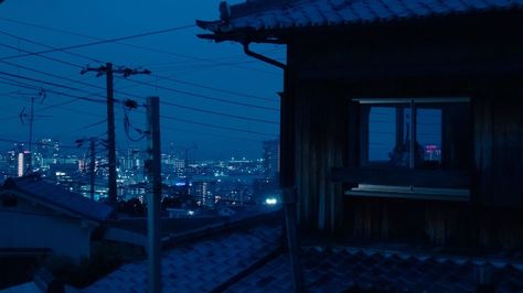 Blue Hour Wallpaper Desktop, Emo Landscape, Dark Blue Desktop Wallpaper, Dark Blue Header, Blue Hour Photography, Winter In Japan, Blue Neighbourhood, Life Core, Blue Aesthetic Dark