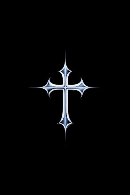 Blue Chrome Hearts Wallpaper, Gothic Cross Wallpaper, Chrome Hearts Pfp, Cross Pfp, Cruz Wallpaper, Blessed Wallpaper, Cross Background, Y2k Cross, Genos Wallpaper