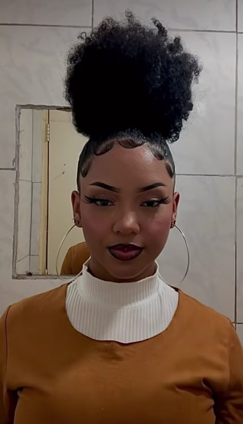 Hairstyles For Poofy Hair Black, Afro Puffs Hairstyles Black Women, Hair Puff Hairstyles, Low Puff Natural Hair 4c, Afro Puff Hairstyles Black Women, Natural Hair Photoshoot Ideas, Puff Hairstyles Black Women, Natural Hair Photoshoot, Hairstyles 4c Hair