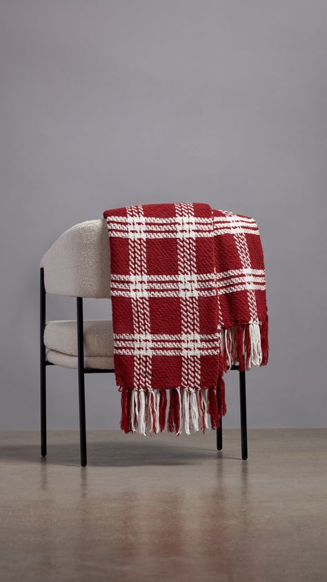 Snuggle up this winter with beautifully designed Christmas throw blankets, perfect for adding warmth and festive cheer to your living space. Red Plaid Blanket, White Tartan Christmas, Red And White Christmas Decor, Plaid Chair, Red Throw Blanket, Red Blanket, Plaid Throw Blanket, Christmas Throw Blanket, Cozy Christmas Decor