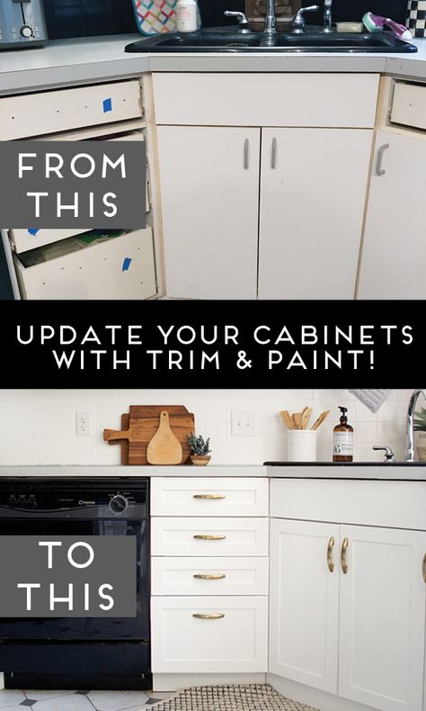 Painting Laminate Cabinets, Kitchen Renovation Diy Ideas, Kitchen Cabinet Plans, Laminate Kitchen Cabinets, Update Kitchen, Update Kitchen Cabinets, Laminate Cabinets, Update Cabinets, Laminate Kitchen