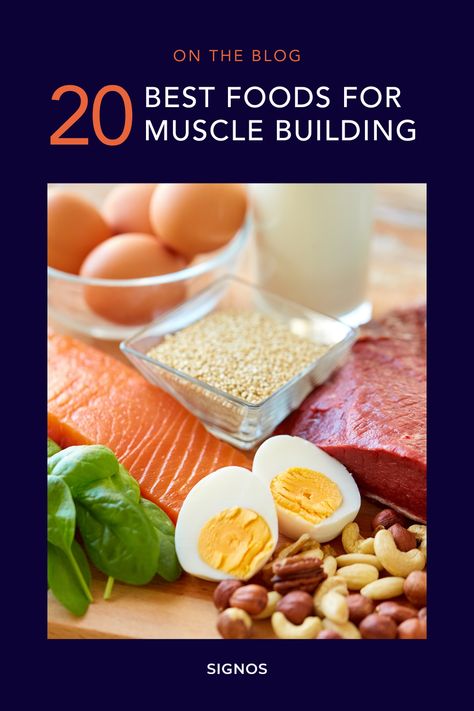 You may be wondering, what foods work in a muscle-gain diet? Good news! The options are endless, and we’ve compiled a list of 20 of the best foods to incorporate into your diet for muscle building as well as stabilizing blood sugar, supporting weight loss, and promoting a healthy lifestyle. Foods For Building Muscle, Bodybuilding Meal Prep, Best Muscle Building Foods, Muscle Building Meal Plan, Weight Gain Plan, Muscle Gain Diet, Arm Toning, How To Grow Muscle, Workouts To Tone