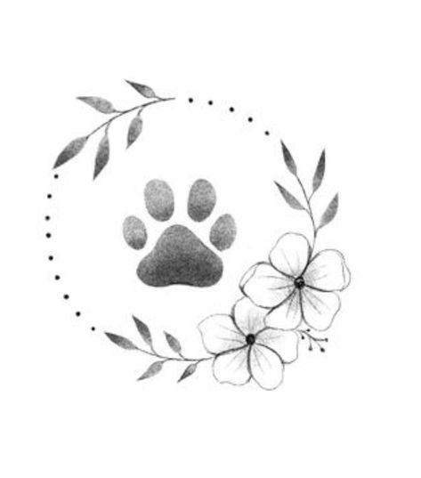 Dog Tattoos For Women, Cat Print Tattoo, Cat Paw Print Tattoo, Dog Tattoo Design, Cat And Dog Tattoo, F Tattoo, Chihuahua Tattoo, Pet Memorial Tattoo, Memorial Tattoo Designs