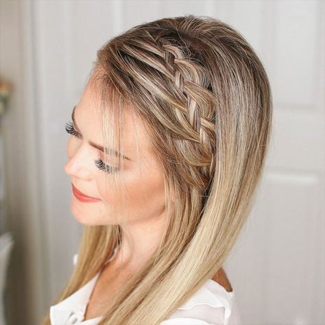 Side Braid Hairstyles, Braided Hair Tutorial, Peinados Fáciles Para Cabello Corto, Penteado Cabelo Curto, Braided Hairstyles For Wedding, Hair Videos Tutorials, Braids For Long Hair, Box Braids Hairstyles, Grunge Hair