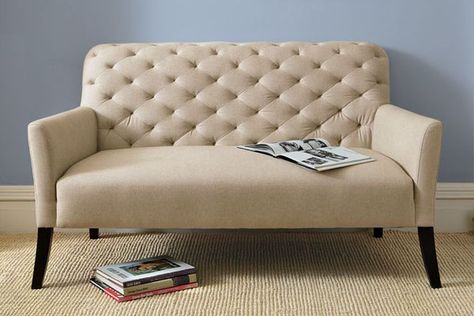 Perfect for reading on a long, rainy day. Tufted Furniture, Contemporary Sofa, Refurbished Furniture, Ikea Hacks, Settee, Ashley Furniture, Front Room, Stylish Furniture, Modern Sofa