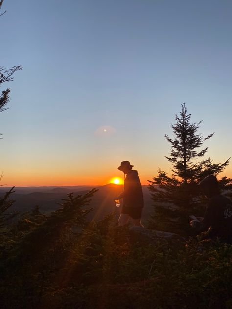 Spruce mountain in west virginia sunset #mountains #sunset #hiking #travel #westvirginia #backpacking #camping Sunset Mountain Aesthetic, Sunset Mountains, Mountains Sunset, Sunrise Mountain, Mountain Aesthetic, Backpacking Camping, Mountain Sunset, Sunset Nature, Soft Summer