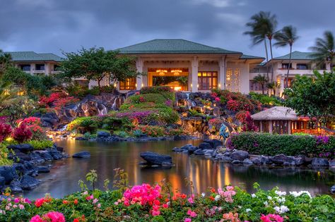 Grand Hyatt Kauai | Flickr - Photo Sharing! Grand Hyatt Kauai, Kauai Resorts, Hyatt Hotel, Honeymoon Vacations, Hawaii Honeymoon, Grand Hyatt, Kauai Hawaii, Romantic Places, Beautiful Locations Nature