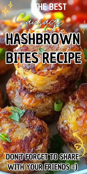 Easy Sausage Hashbrown Bites Recipe Hashbrown Bites Recipes, Hash Brown Bites, Sausage Hashbrown Bites, Hashbrown Bites, Sausage Bites, Vegetarian Substitutes, Breakfast Sausage Recipes, Crispy Hashbrowns, Breakfast Hashbrowns