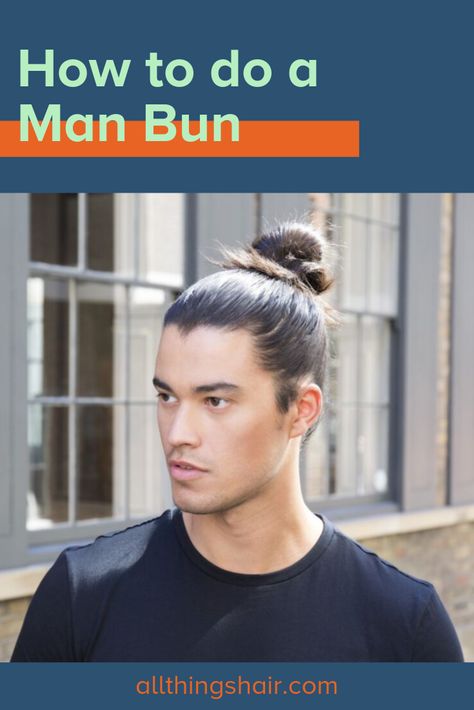 Manbuns Hairstyles, Flat Hair Men, Man Bun Tutorial, Quick Bun Hairstyles, Evan Almighty, Man Bun Styles, New Men Hairstyles, Quick Buns, Older Mens Hairstyles