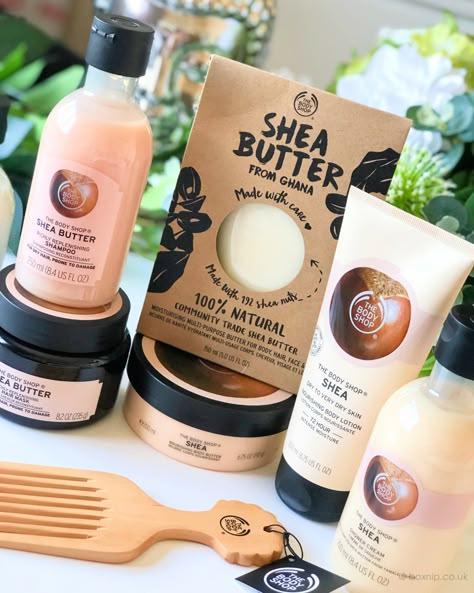 Shea Butter Perfume, Bodyshop Skincare, Body Shop At Home Ideas, Shea Butter Products, Best Body Shop Products, Body Shop Products, Body Shop Body Butter, Body Shop Skincare, Best Body Butter