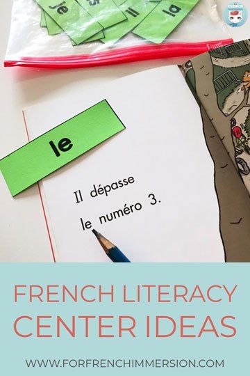 French Literacy Center Ideas (les centres de littératie): check out this list of centers you can implement in your French classroom right now. French Kindergarten Activities, French Phonics Activities, French Literacy Centers, Grade 3 French Immersion, Grade 5 French Immersion, French Immersion Kindergarten, Literacy Center Ideas, French Speaking Activities, Teaching French Immersion