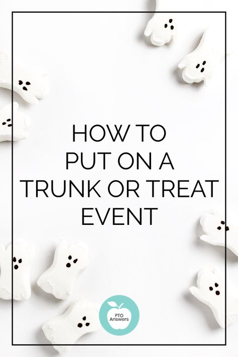 How to plan a Trunk or Treat event for your PTO or PTA. This family favorite event is a great way to bring your school community together with a safe Halloween activity good for all family members. #pta #pto #ptoanswers #halloween #trunkortreat #familyevents How To Plan A Trunk Or Treat, Trunk Or Treat School Event, Planning A Trunk Or Treat Event, Trunk Or Treat Planning Ideas, Trunk Or Treat Planning, Pta Trunk Or Treat Ideas, Trunk Or Treat Party Ideas, Pto Halloween Ideas, How To Host A Trunk Or Treat