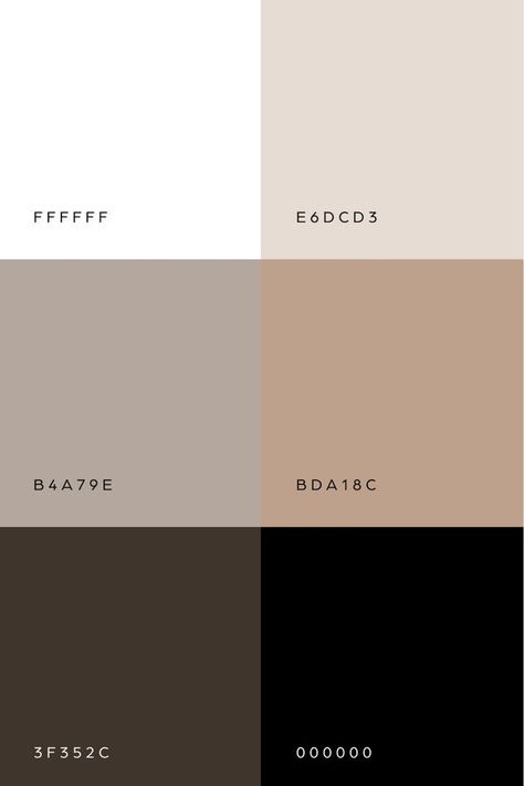 Minimalist Brand Color Palettes, Modern Minimalist Color Scheme, Neutral Pallete Color Code, Neutral Colour Palette Hex Codes, Moodboard Inspiration 2024, Brown Neutral Color Palette, Minimalist Wedding Color Palette, Modern Color Palette Branding, Modern Branding Color Palette