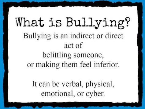 Bullying is being rude or mean to someone. If you say things to hurt people and show no remorse, you are a bully, no matter what your age. Belittle Quotes, Mind Your Own Business Quotes, Adult Bullies, Environment Quotes, Workplace Quotes, Counting My Blessings, Teacher Info, Dealing With Difficult People, My Blessings