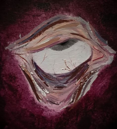 Painting of a dead eye Dead Eyes Drawing, Dead Eyes Aesthetic, Dead Eyes, Ib Art, Face Collage, Creepy Eyes, Eyeball Art, Eyes Artwork, Tutorials Drawing