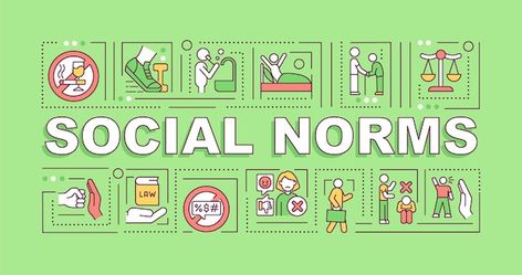 Social norms word concepts banner. commu... | Premium Vector #Freepik #vector #abstract-header #header-banner #header-background #horizontal-background Social Norms, Color Illustration, Creative Typography, Green Background, Green Backgrounds, Graphic Resources, Vector Art, Vector Free, Typography