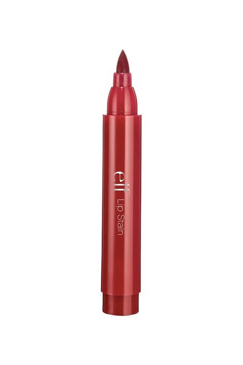 Lip Stain Drugstore, Elf Lip Stain, Eye Enlarging Makeup, Best Lip Stain, Long Lasting Lip Stain, Drugstore Lips, Avon Lipstick, Pink Makeup Brush, Lip Stains