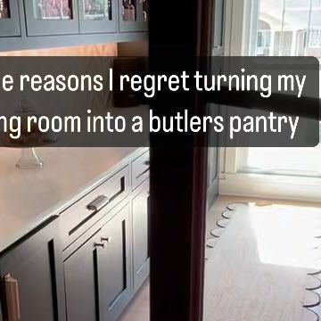 Allison Roman | Home Decor | Style | Lifestyle on Instagram: "We completely gutted and renovated our home and in that process converted the formal dining room into a butlers pantry as well as a mudroom and laundry room. Here are three reasons I regret doing that: 1. It gave us so much extra storage space that now I only need to go to Costco half as often, which is just sad. 2. It gave us a beautiful way to display our liquor and now our friends have too much fun at our house when we host. 3. It’s such a functional part of our home that I use this space everyday and now I have to clean it more often. 😉 Would you ever consider removing a traditional room in your home to gain a more functional space?" Dining Room Butlers Pantry Ideas, Kitchen Pantry In Dining Room, Convert Laundry Room To Pantry, Formal Dining Into Pantry, Dining Room Turned Mudroom, Dining Room Into Butler Pantry, Dining Room Turned Into Pantry, Laundry In Butlers Pantry, Dining Room To Mudroom