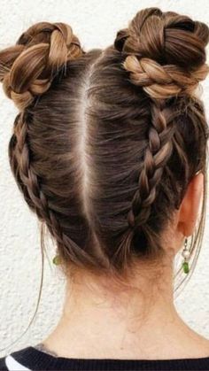 Cute Hairstyles For Armpit Length Hair, Cute Hairstyles All Hair Up, Powder Puff Hairstyles, Braids Into A Ponytail Hairstyles, Cute Birthday Hairstyles For Teens, Hairstyles Put Up, Archery Hairstyles, Hair Styles 90s, Hair Styles With Braids