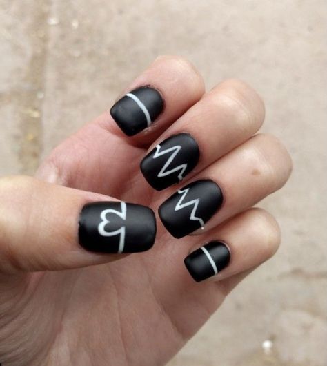 Black Widow Nails, Moroccan Stencil, Nail Vinyls, Nail Stencils, Artic Monkeys, Nail Decals, Black Nails, Nail Stickers, Monkeys