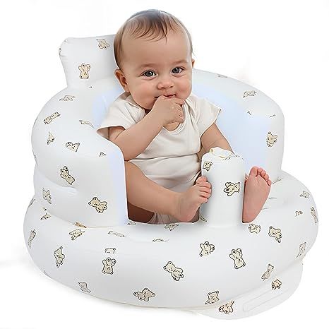 Inflatable Baby Seat for Babies 3 Months & Up Sitting Up Baby, Baby Seats, Infant Seat, Baby Chair, Baby Bouncer, Baby Seat, Air Pump, Infants, 3 Months