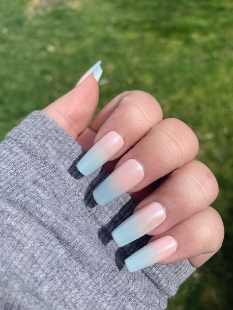 Trans Pride Nails Designs, Trans Nails Designs, Transgender Nails, Trans Pride Nails, Trans Nails, Pride Month Nails, Pride Nails, Cute Simple Nails, Acrylic Press On Nails