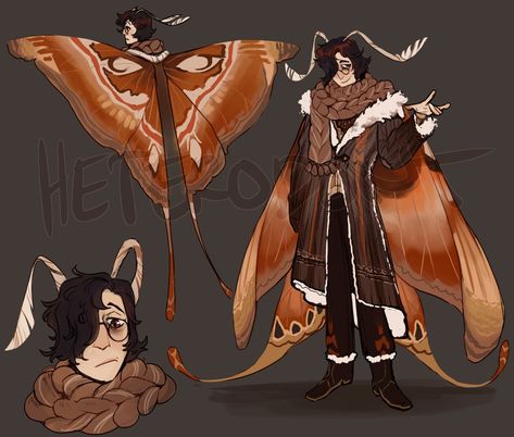 Insect Hybrid Human, Moth Man Character Design, Female Moth Character Design, Moth Outfit Ideas, Humanoid Moth Oc, Moth People Art, Moth Lady Art, Moth Humanoid Male, Moth Monster Art