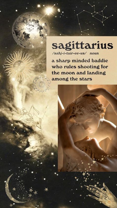 Saggitaurus Aesthetic, Moon In Sagittarius Aesthetic, Sagittarius Season Aesthetic, Aesthetic Wallpaper Sagittarius, Saggitarius Aesthetic Wallpaper, Sagittarius Sun Aesthetic, Sagittarius Mood Board, Saggitarius Aesthetic Art, Zodiac Astethic