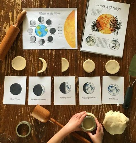 Solar System Homeschool, Science Experience, Moon Activities, Crafts Book, Nature School, Playdough Kits, Handmade Boutique, Unschooling, Homeschool Science