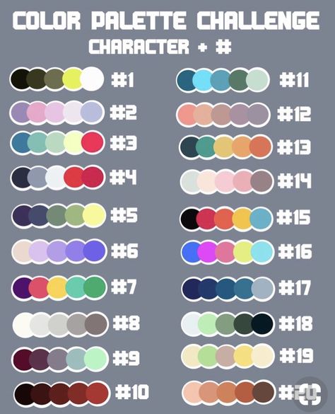 Random Color Palette Challenge, Palette Challenge, Color Palette Challenge, Color Pallete, Palette Art, Drawing Prompt, Color Palette Design, Color Inspo, Colour Board