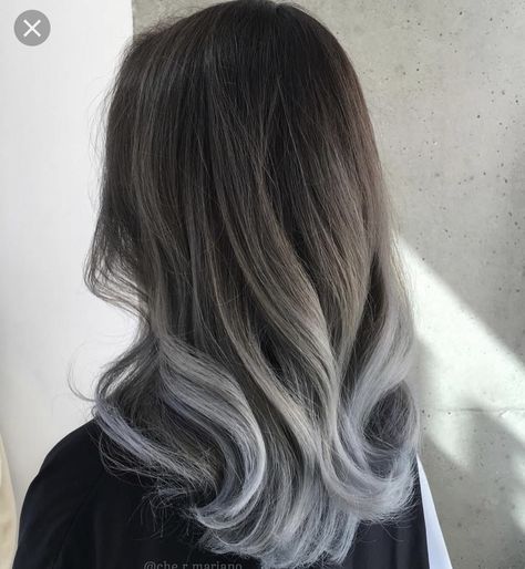 Dyed Hair Ombre, Best Ombre Hair, Grey Ombre Hair, Brunette Ombre, Ombre Blond, Colour Hair, Brunette Balayage, Balayage Blonde, Ombré Hair