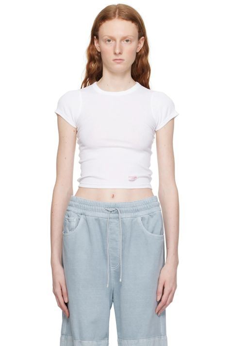 Discover great products at the best prices at Dealmoon. Alexander Wang White Semi-Sheer T-Shirt. Price:$40.00 at SSENSE Shirt Price, Luxury Streetwear, Alexander Wang, Coupon Codes, Hot Items, Patch Logo, Designer Fashion, New Arrivals, Alexander