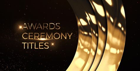 Awards Ceremony Titles by MambaTV Project features:No plugins required Modular Structure 10 Text Placeholders Full HD resolution (1080p) Duration ¨C 00:47 CS6 compatibilityMusic track are not included Fonts not included,free fonts used are Montserrat Great soundtrack you can find hereThank you! Awards Ceremony Titles is a grand and Award Ceremony Theme Ideas, Award Poster, Award Template, Ceremony Design, Modular Structure, Awards Night, Publicidad Creativa, Award Ceremony, Powerpoint Template Free