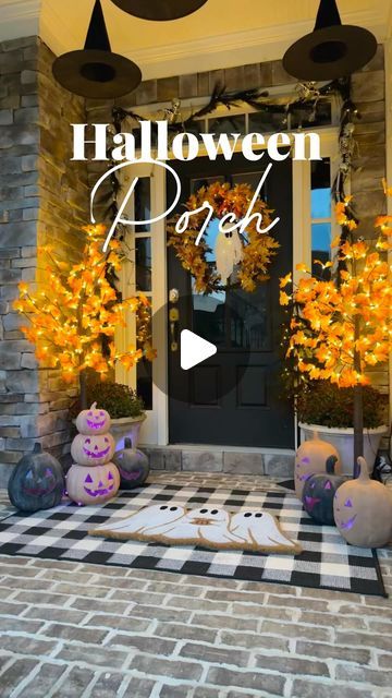 Liz Grella on Instagram: "Halloween porch 2024

Loving the way it turned out this year! I’m reusing some old items and added very few new items. 

Comment HALLOWEEN PORCH for links sent to your inbox. 

#halloweenporch #hallowendecorations #fallporchdecor #fallporch" Cartoons Band, Halloween Porch, Fall Decorations Porch, Fall Porch, Halloween Projects, Fall 2024, Fall Crafts, New Items, Halloween Decorations