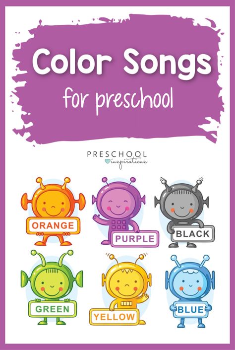 Color Rhymes For Preschool, Color Songs For Toddlers, Colors Activities Preschool, Preschool Rainbow Theme, Color Songs Preschool, Teaching Toddlers Colors, Preschool Color Theme, Color Learning Activities, Appreciation Activities