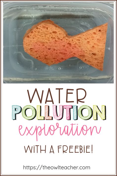 Teaching science is a fun and engaging activity with this science experiment! Check out this idea on how to help students explore pollution for Earth Day or any science lesson! Water Pollution Experiment, Pollution Experiment, Environmental Science Lessons, Earth Science Experiments, Pollution Activities, Earth Science Projects, Owl Teacher, Earth Science Activities, Fish Activities