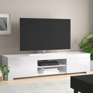 Slim Tv Stand, White Tv Stands, Entertainment Units, Dream House Rooms, Tv Stands And Entertainment Centers, Living Room Decor Cozy, Home Design Living Room, Tv Cabinet, Living Room Tv