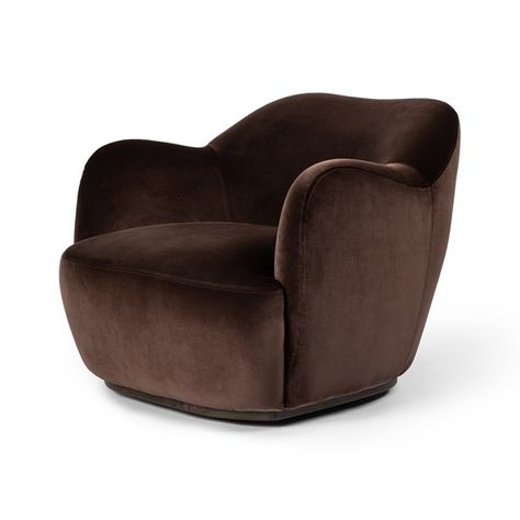 Living Room | JULIUS SWIVEL CHAIR Swivel Club Chairs, Swivel Barrel Chair, Amber Interiors, Four Hands, Barrel Chair, Burke Decor, Dresser As Nightstand, Swivel Chair, Club Chairs