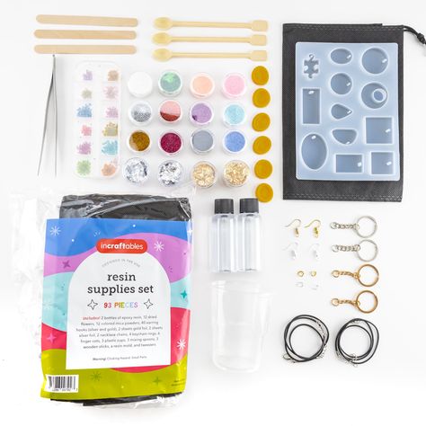 Arrives by Sun, Dec 3 Buy Incraftables Epoxy Resin Kit for Beginners. Resin Supplies Set Mold & Epoxy Bottles for Kids & Adult at Walmart.com Finger Cots, Resin Supplies, Resin Kit, Mica Powder, Art Kit, Resin Molds, Measuring Cups, Jewelry Making Supplies, Resin Jewelry