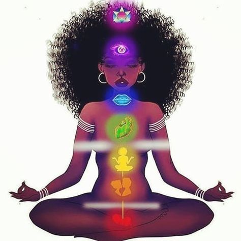 3 Simple Steps On How To Balance And Heal Your Fourth Chakra | The Brown Perfection Chakra Art, Vision Board Pictures, Spiritual Tattoos, Black Goddess, Black Artwork, Black Love Art, 7 Chakras, Afro Art, Black Women Art