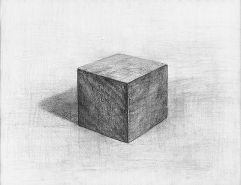 Cube Drawing Cube Drawing Perspective, Cube Drawing Sketch, Cube Sketch, Cube Architecture, Cubes Architecture, Pencils Drawings, Still Life Sketch, Square Drawing, Art Cube