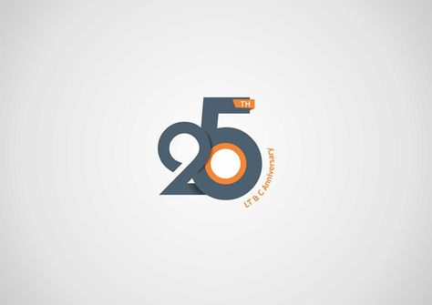 25th Anniversary Logo Design by Steeze Rocha Abiola, via Behance 25 Logo Design Number, 2 Logo Number, 25 Number Design, 25 Logo Design, Anniversary Logo Design, 25th Anniversary Logo, 25 Logo, Corporate Anniversary, Branding Identity Inspiration