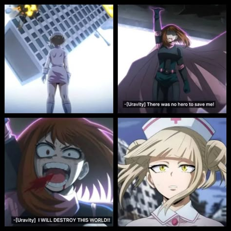 Villain Ochako, My Hero Academia Fanart Cute, Toga Himiko Hero Au, Mha Uraraka Fanart, Last Game Manga, Animes Emo, Anime Websites, Pixel Art Background, Ochako Uraraka