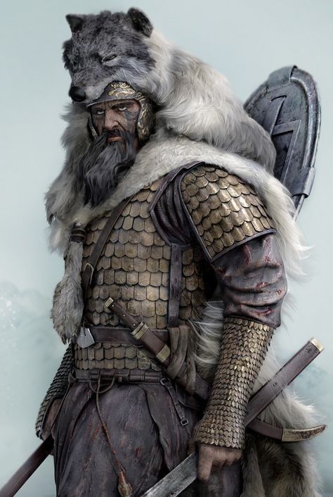 Viking Concept Art, Viking Reference, Gaul Warrior, Arte Viking, Viking Character, Old Warrior, Viking Armor, Dungeons And Dragons Classes, Game Concept Art