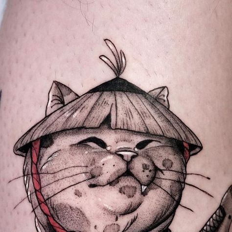 Samurai Animals, Samurai Cat Tattoo, Cat Samurai, Inspo Tattoo, Kawaii Manga, Cat Tattoo, Do More, Thank You, Tattoos