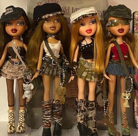 Bratz fit comp💫 - outfits ideas <3 Brats Doll Outfits Halloween, Bratz Doll Outfits Costume, Brats Costume Halloween, Brats Doll Inspired Outfits, Bratz Punk Outfits, Brat Doll Halloween Costume, Halloween Bratz Doll, 2000s Bratz Dolls, Bratz Dolls Aesthetic Outfits Sasha