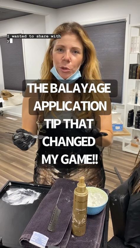 clevelandhairboss on Instagram: DO YOU EVER HAVE SPOTTING WHEN YOU DO BALAYAGE???? UNEVEN SPOTS??? NOT BLENDED ENOUGH??? This tip I’m sharing with you right here, hands-… Partial Foil Vs Balayage, Dimensional Balayage Placement, Blonde Balayage How To, Bayalage Brunette Technique, Sectioning Hair For Balayage, Balayage How To Step By Step, T Section Balayage, Brush On Highlights Hair Diy, Ponytail Balayage Technique