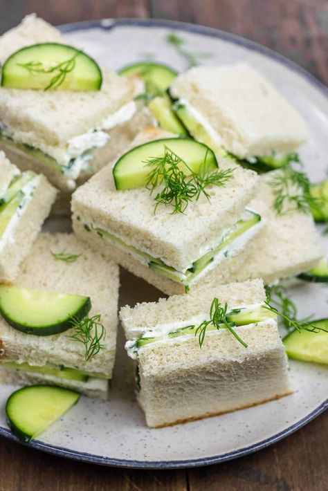 Cucumber Sandwiches With Cream Cheese, Party Sandwiches Recipes, Tea Party Sandwiches Recipes, Cucumber Sandwiches Recipes, Cucumber Sandwich, Cucumber Tea Sandwiches, Tea Party Sandwiches, Tea Sandwiches Recipes, Party Sandwiches