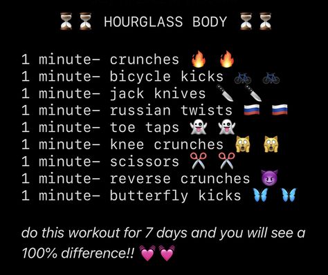 How To Get An Hourglass In A Week, 2 Week Hourglass Workout, 7 Day Hourglass Workout, Simple Hourglass Workout, Hourglass Body Workout Plan, Gym Hourglass Workout, Hourglass Figure Workout At Home, 2 Week Hourglass Challenge, Korean Hourglass Shape Workout