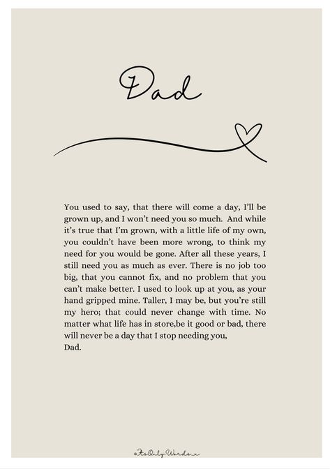 **ALL PRINTS ARE UNFRAMED, PHOTOS FOR DISPLAY PURPOSES ONLY* All poems are printed on 230gsm White Card.  Perfect gift for the perfect Dad! A beautiful poem to show Dad how much he means to you. Poem For Fathers Day, Poems For Father, To Dad From Daughter, Father Poems, Dad Poems, Framed Poem, Fathers Day Poems, Father's Love, 1st Fathers Day Gifts